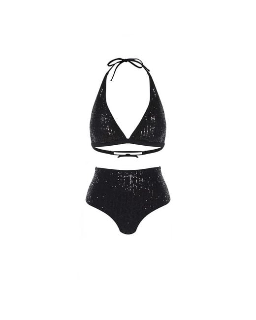 Cherina Beachwear Llc Black The Monroe High Waisted Bikini