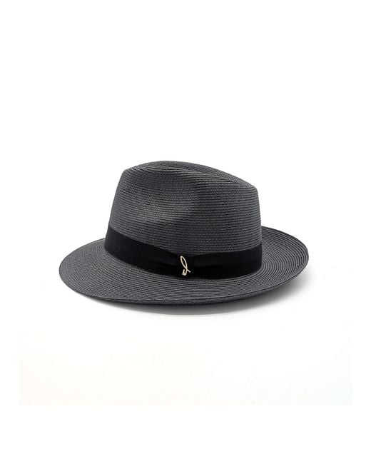 DORIA 1905 Black Drop Hat Drop Paper Braid for men