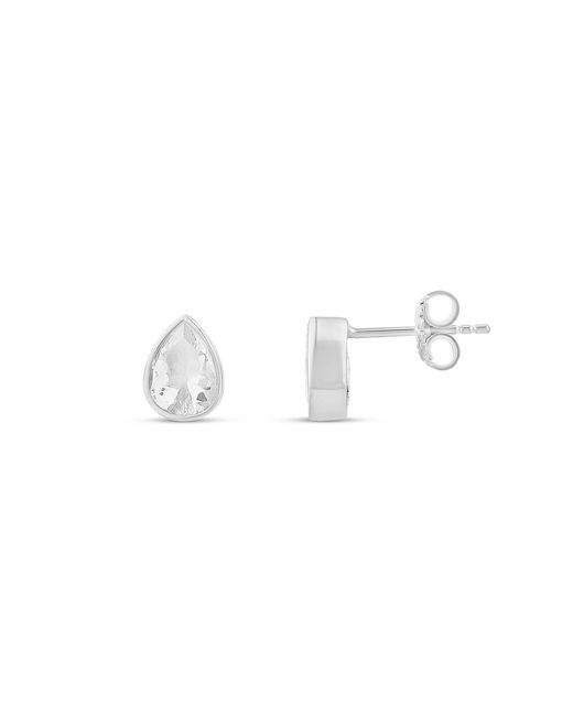 SHYMI Metallic Fancy Shape Bezel Set Studs