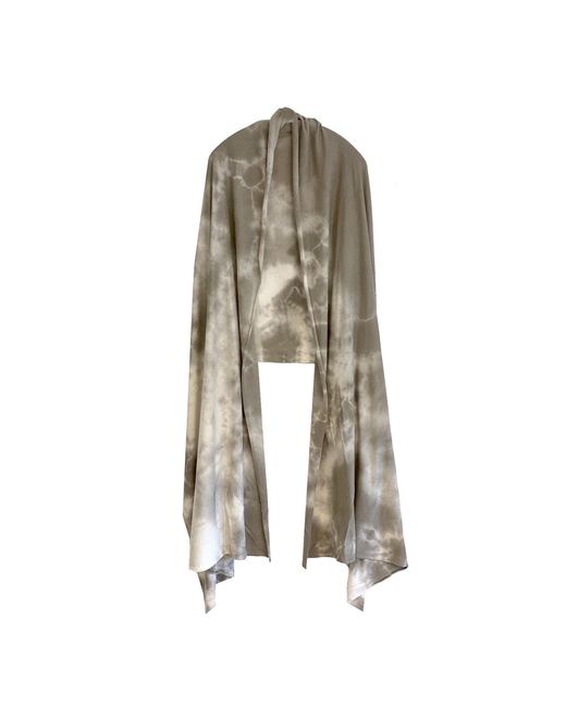 Zenzee Multicolor Neutrals Silk Cashmere Wrap