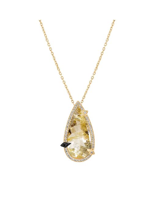 SALLY SKOUFIS Metallic Nourish Necklace With Rutile