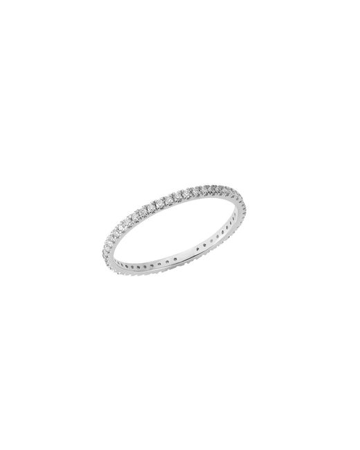 BLOOMTINE | Earth Angel HQ White Illuminess Sterling French Pavé Eternity Sparkle Stacking Ring