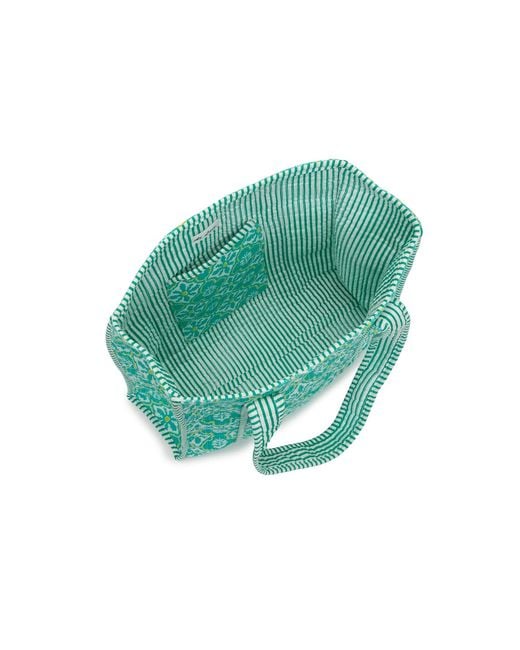 At Last Blue Medium Cotton Tote Bag