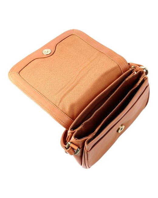 Lloyd Baker Orange Amritsar Leather Crossbody Bag