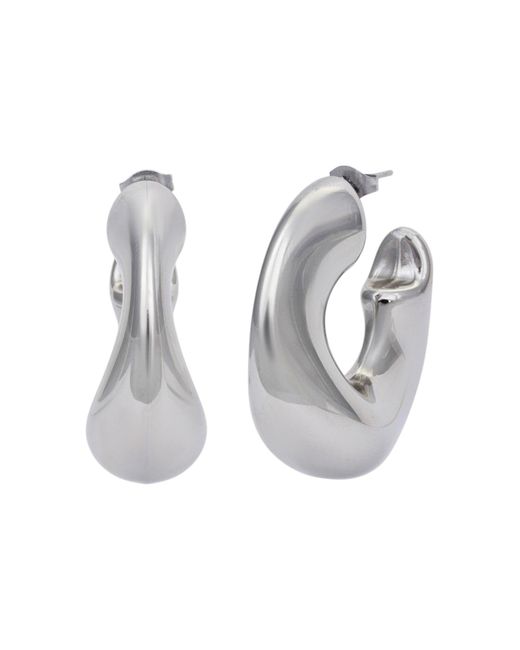 Kybele Studio White Liquid Hoops