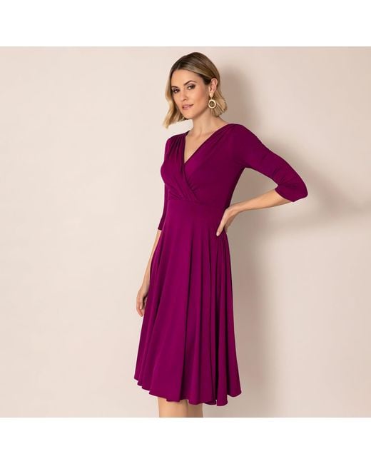 Alie Street London Purple Annie Dress Petite Plum Wine