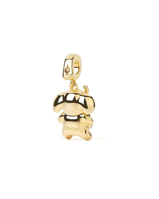 Freqnc Atelier Metallic Mini Elephant Charm