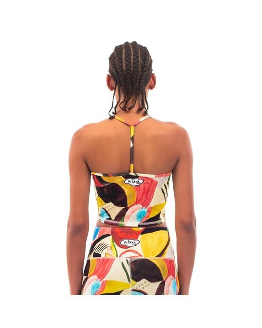 Pitaya Yoga Blue Tutti Fruti Top
