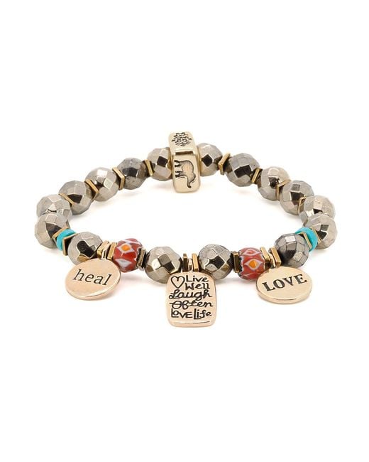 Ebru Jewelry Metallic Love Your Life Bracelet