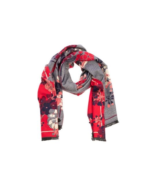 Saachi Gray Reversible Denim Scarf