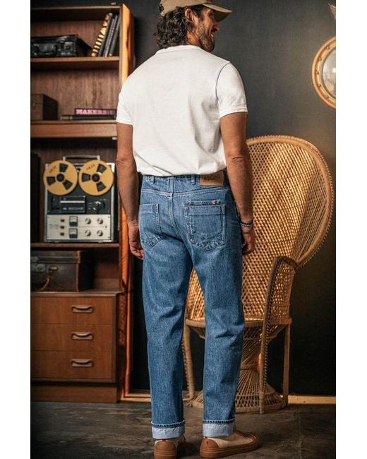 &SONS Trading Co Blue Jenson Straight Fit Jean Vintage Wash for men