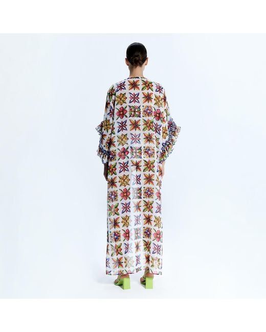 Nur Karaata Red Joali Sicilia Kimono