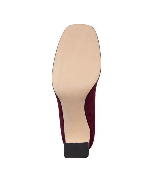 Beautiisoles by Robyn Shreiber Made in Italy Purple Cristina Burgundy Day Night Platform Pump
