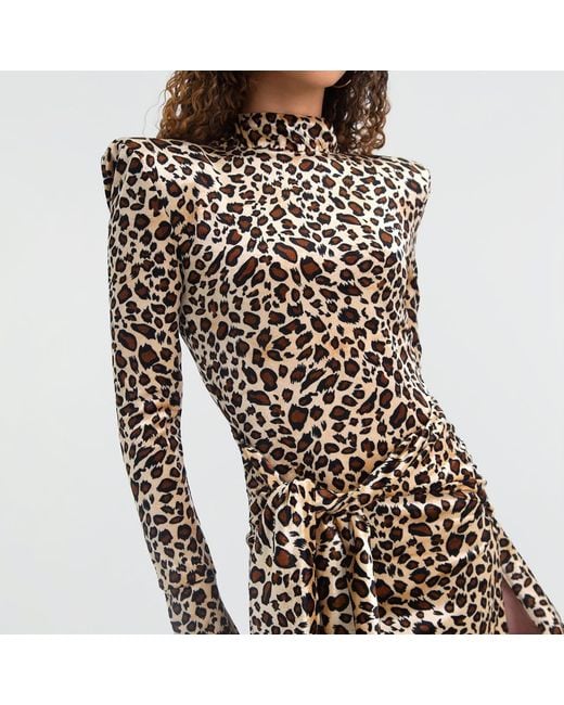 Maui X Lolita Natural Miranda Animal Print Mini Dress
