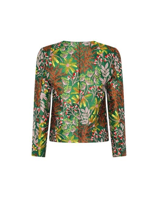 Beatrice von Tresckow Green Claudine Short Jacket