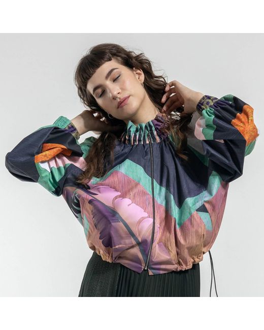 ARTISTA Blue Ivy Printed Zipped Jacket