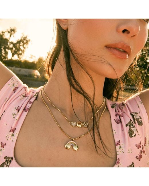 Cloud Haven Metallic Pendant Necklace