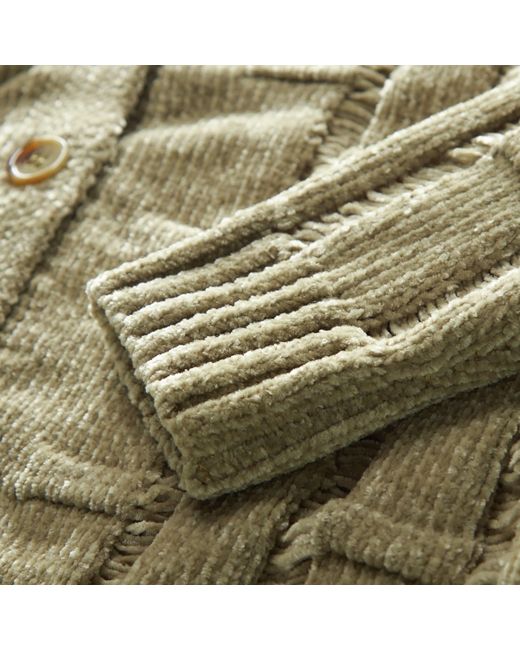 Fully Fashioning Green Avocado Lennox Ottoman Knit Cardigan