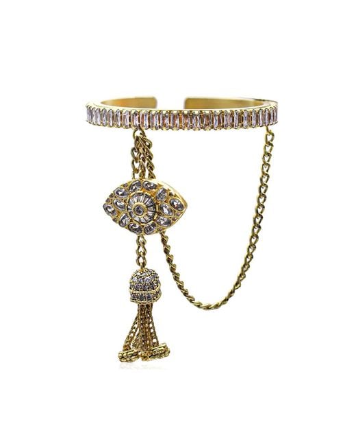 Bayemeyc White Bellissimo Crystal Bangle Bracelet