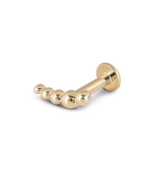 Zohreh Metallic Graduated Bead Flat Back 9K