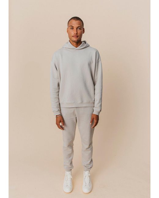 Ocio Leisurewear Gray Neutrals Oversized Hoodie for men
