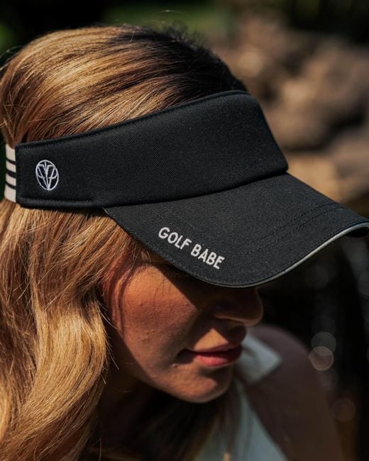 Victoria Paulsen Black Golf Babe Visor