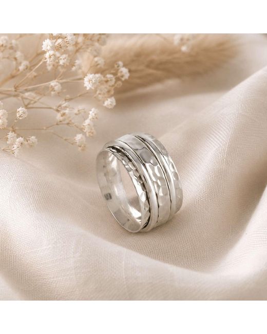 Charlotte's Web Jewellery White Karma Abundance Spinning Ring