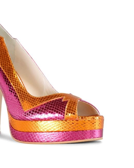 Terry De Havilland Pink Luna Platform Heels