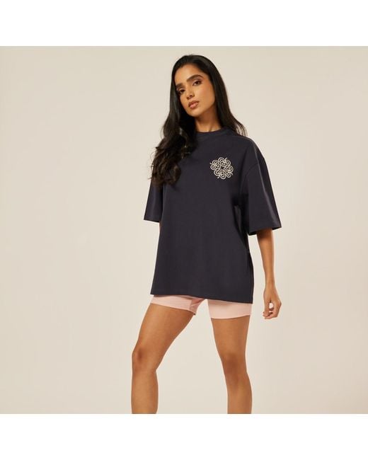 Be Athletica Blue Be The Ace Oversized Tee