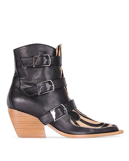 Terry De Havilland Brown Texas Animal Ankle Boot