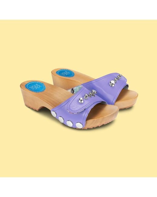 Nique Forde Blue Luna Lilac Lucille Sandals