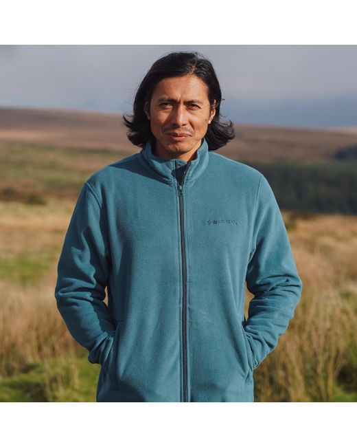Dewerstone Green Hiker Recycled Polar Fleece Jacket for men