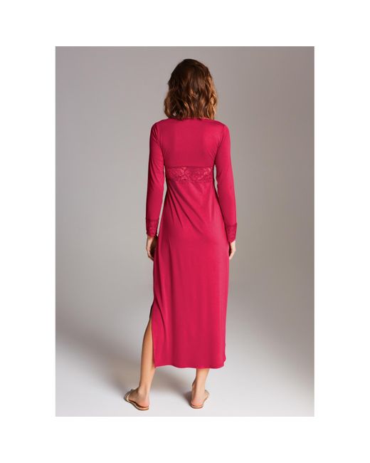 Oh!Zuza Red Maxi Viscose Nightgown