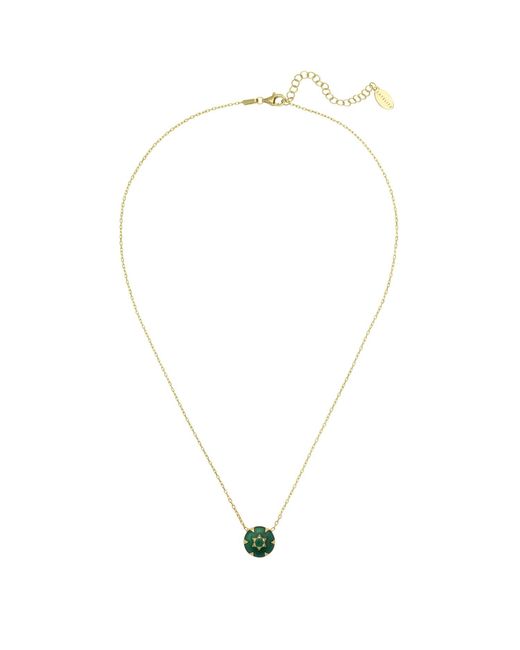 Latelita London Star Of David Green Enamel Necklace Gold