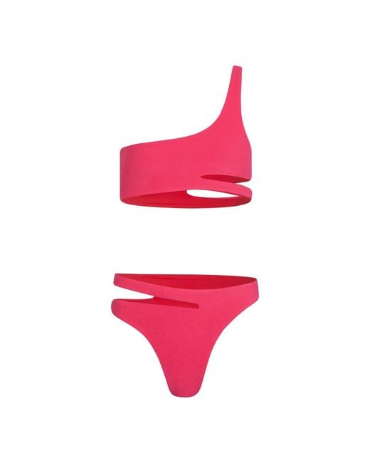 Haus of Mclees Pink Reversible Ace Bikini