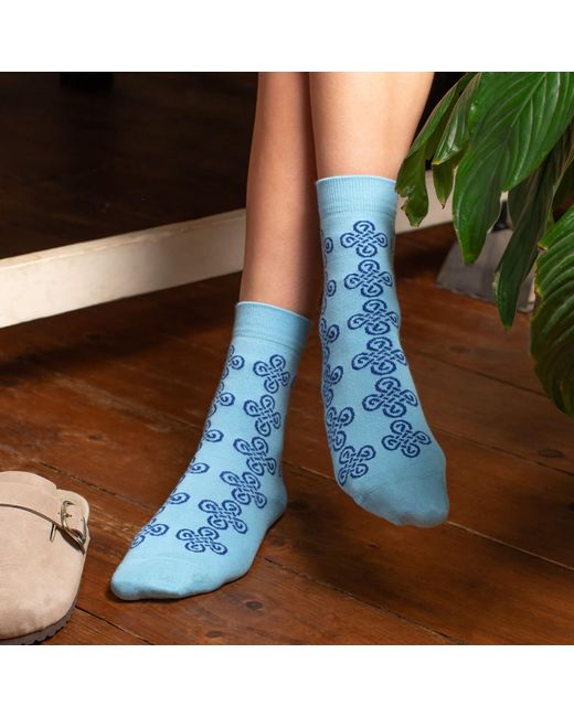 Peper Harow - Made in England Blue Knot Socks Bundle