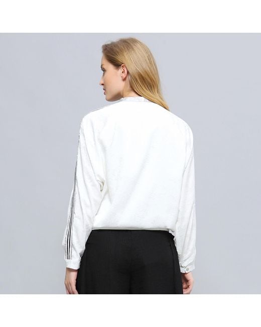 Smart and Joy Natural Light Embossed Bomber Jacket