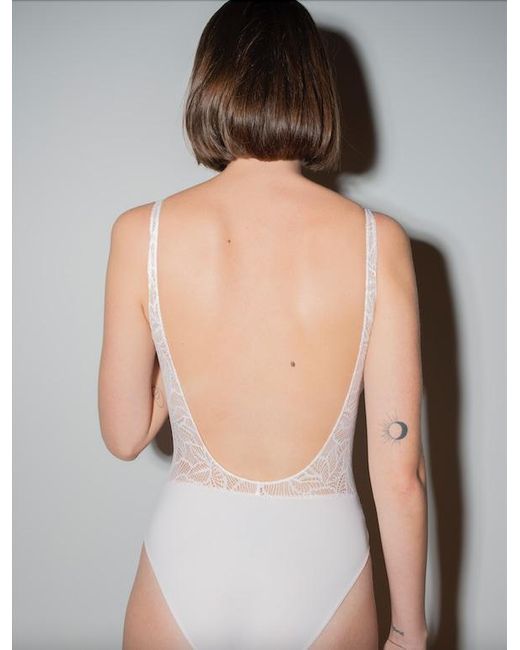 Bott Lingerie Black Soft Lace Bodysuit La First