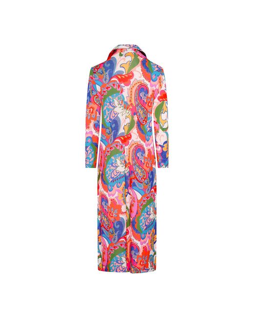 Beatrice von Tresckow Red Cote D'Azur Shirt Dress