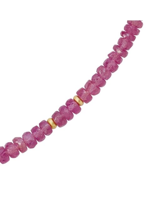 Bombyx House Red Sapphire Bead Necklace