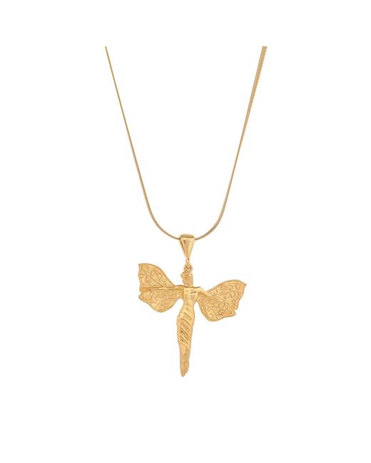 Ebru Jewelry Metallic Heavenly Guardian Vermeil Necklace