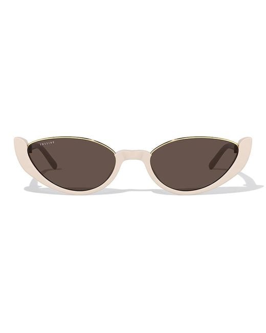 Cossimo Brown Neutrals Monaco Amor Cream Cat Eye Sunglasses
