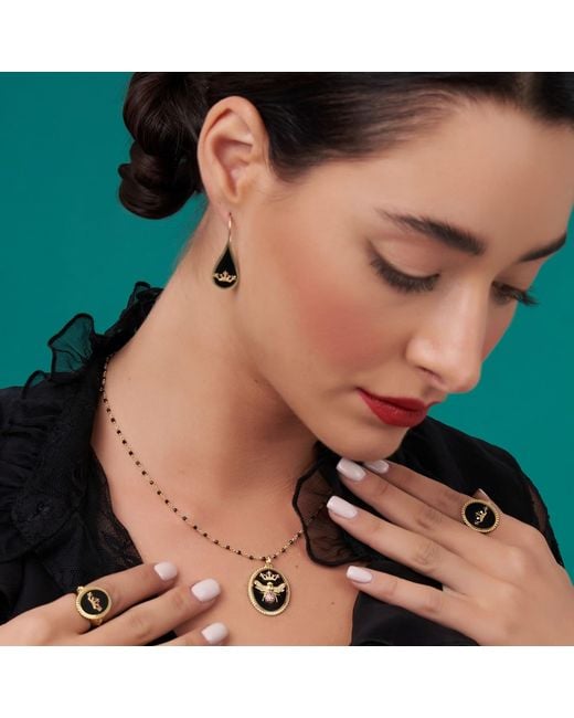 Myrto Katramadou Jewellery Metallic Queen Bee Ruby Necklace