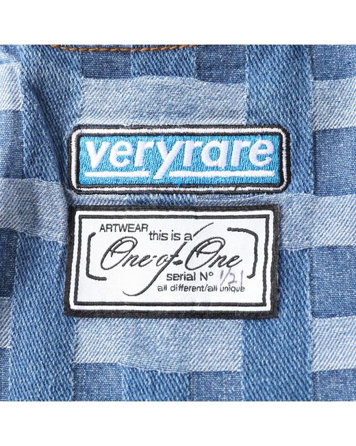 VERYRARE Blue Criss-Cross Pants for men