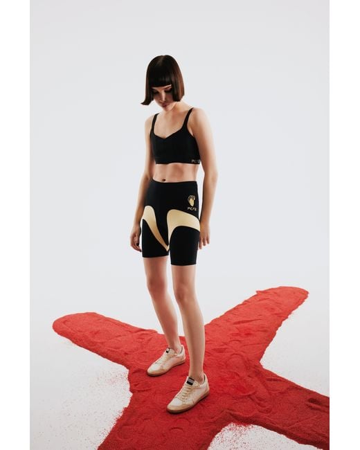 Pcfg Black Neutrals Boomerang Biker Short