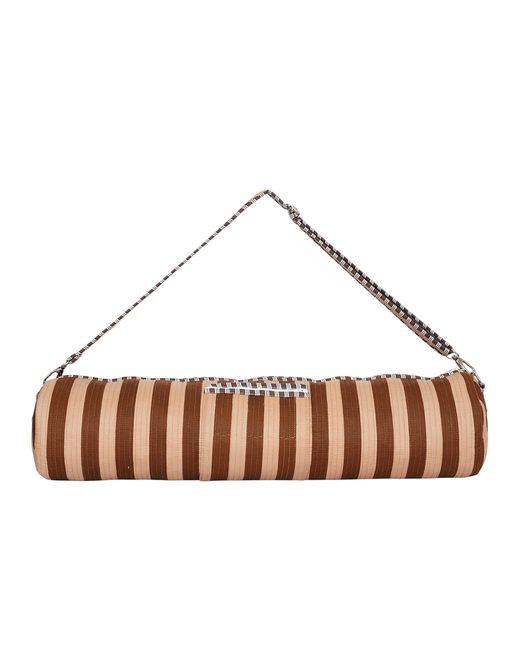 Conscious Yoga Collective Green The Striped Cotton Yoga Bag