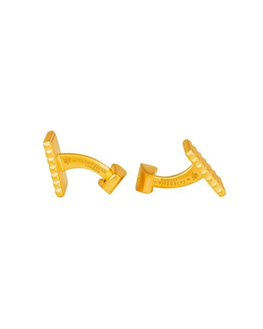 Tateossian Yellow Giza Cufflinks for men