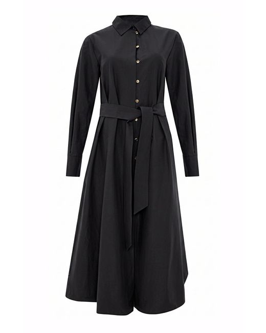 Exquise Black Mckinley Midi Dress