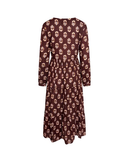 LAtelier London Red Maeve Midi Tunic Dress