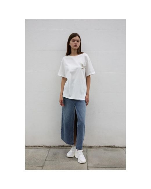 Sour Figs White Flying Dove Print T-Shirt